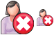 Delete patient-woman icons