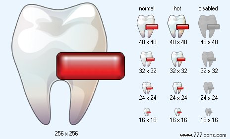 Delete Tooth Icon Images