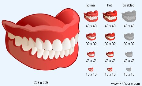 False Tooth Icon Images