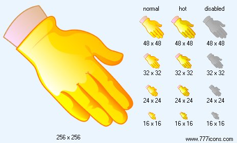 Gloved Hand Icon Images