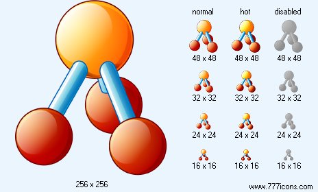 NH3 Molecule Icon Images