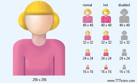 Patient-Girl Icon Images