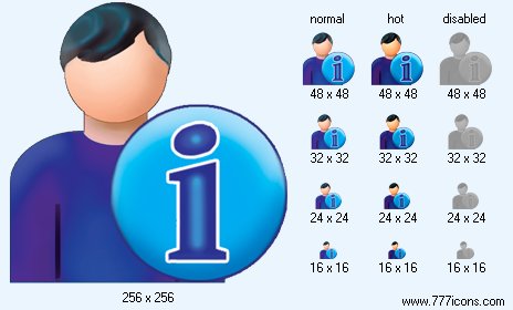 Patient-Man Info Icon Images