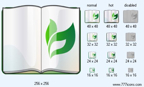 Plant Reference Book Icon Images