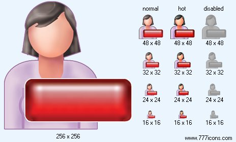 Remove Patient-Woman Icon Images