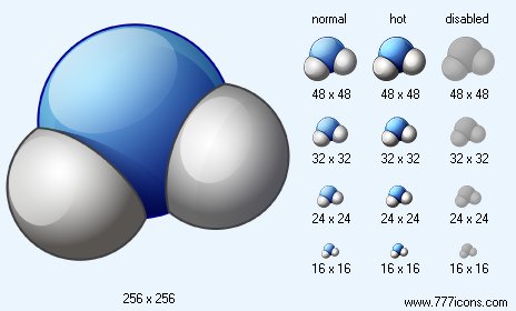 Water Molecule Icon Images