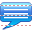 Blue message icon