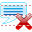 Delete message icon