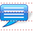 Blue message SH icon