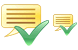 Approve message icons