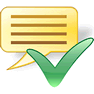 Approve Message with Shadow icon