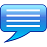 Blue Message icon