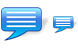 Blue message SH icons