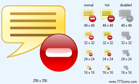 Decline Message Icon Images