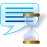 Delayed Message with Shadow icon