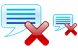 Delete message icons