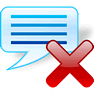 Delete Message with Shadow icon