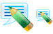 Edit message icons