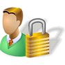 Locked User with Shadow icon