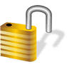 Open Lock with Shadow icon