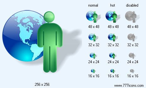 People Online with Shadow Icon Images