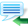 Previous Message with Shadow icon