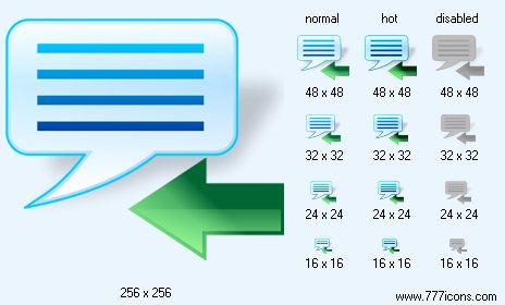 Previous Message with Shadow Icon Images