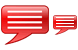 Red message icons