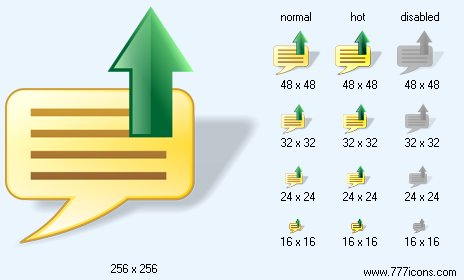 Send Message with Shadow Icon Images