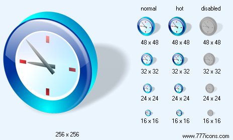 Time with Shadow Icon Images