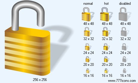 Unlock with Shadow Icon Images
