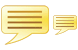 Yellow message icons