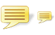 Yellow message SH icons