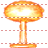 Nuclear explosion icon