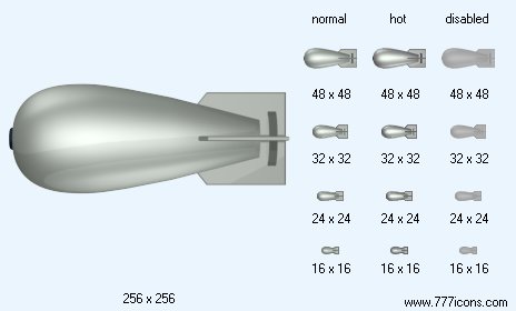 Aerial Bomb Icon Images