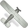 Aeroplane with Shadow icon