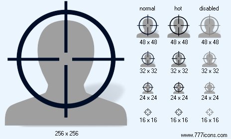 Aim with Shadow Icon Images