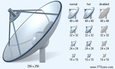 Antenna with Shadow Icon Images