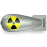 Atomic Bomb with Shadow icon