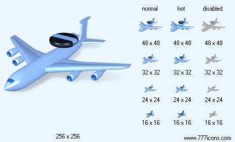 Awacs with Shadow Icon Images