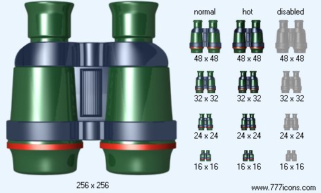 Binoculars Icon Images