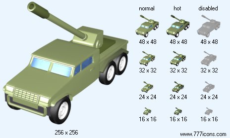 Hammer Gun Carrier Icon Images