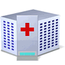 Hospital with Shadow icon