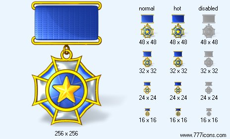 Medal with Shadow Icon Images