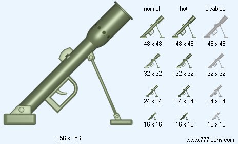 Mortar Launcher Icon Images