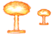 Nuclear explosion icons