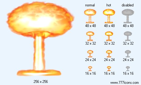 Nuclear Explosion Icon Images