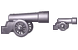 Old cannon icons