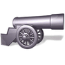 Old Cannon with Shadow icon