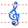 Treble clef icon